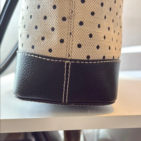 Kate Spade Black and Cream Polka Dot Shoulder Bag - Picture 4 of 6